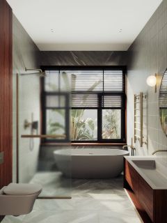 Душевая перегородка MaybahGlass MGD-731-2у 79см бронза