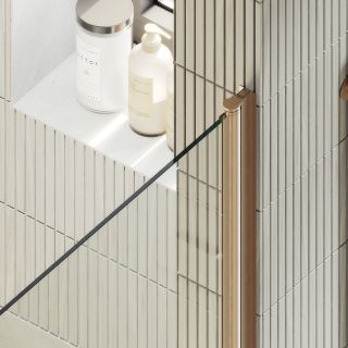 Душевая дверь MaybahGlass MGD-803-2 80см бронза