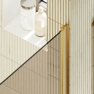 Душевая дверь MaybahGlass MGD-804-3 80см золото