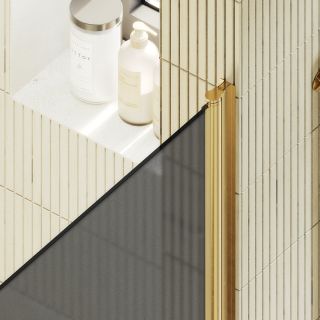 Душевая дверь MaybahGlass MGD-807-3 80см золото