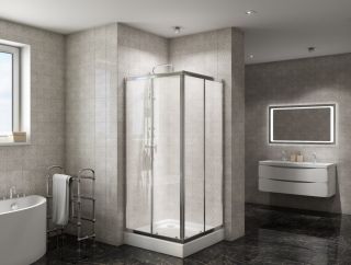 Душевой уголок BelBagno DUE 90x90см хром DUE-A-2-90-C-Cr