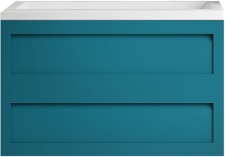 Подвесная тумба под раковину Art&Max Platino 90см бирюзовый матовый AM-Platino-900-2C-SO-TM