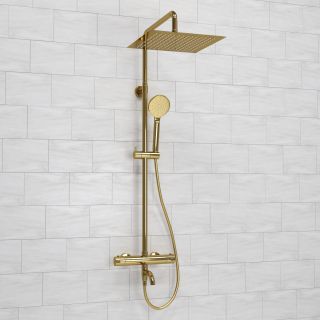 Душевой комплект WasserKRAFT A188.261.207.PG Thermo золото