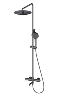 Душевая стойка Wonzon & Woghand WW-88739903-BGM с термостатом тёмный графит