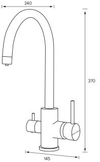 Смеситель для кухни Paulmark Essen Es213211-328 бежевый