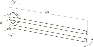 Полотенцедержатель Am.pm Bliss L A5532664