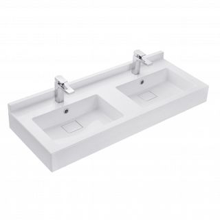 Раковина двойная Акватон Сакура 120см 1A72433KSK010