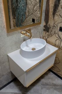 Раковина накладная Boheme белый 878-W