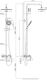 Душевая система DQ Venice Gondola хром DA1023701B14