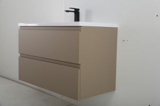 Подвесная тумба под раковину Art&Max Bianchi 100см капучино матовый AM-Bianchi-1000-2C-SO-CM