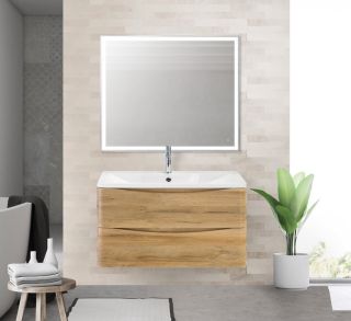 Тумба под раковину BelBagno подвесная 80x50см Rovere Rustico ACQUA-800-2C-SO-RR