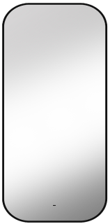 Зеркало с подсветкой Continent Torry ЗЛП1533 с бесконтактным сенсором 60x120см чёрный