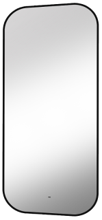 Зеркало с подсветкой Continent Torry ЗЛП1533 с бесконтактным сенсором 60x120см чёрный