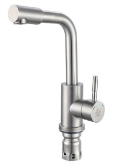 Смеситель для раковины РМС SUS124-001F-3 нержавеющая сталь