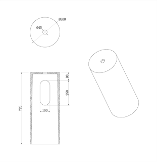 Накладная раковина с пьедесталом золото Armadi Art Sole Corian 801-NM+801-Base-Bwood Nero Marquina/чёрный