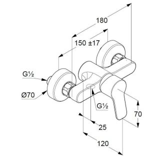 Смеситель для душа Kludi Pure&Easy белый 378419165