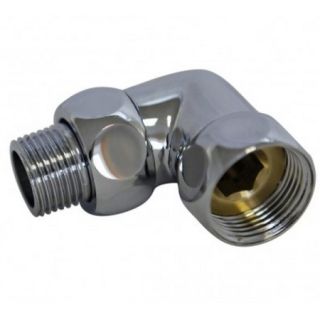Уголок со сгоном Luxon 761SCH0504ЧБ 3/4"х1/2" г/ш (МУАР БЕЛЫЙ)