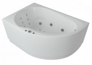 Акриловая ванна АКВАТЕК Вирго 150x100 см левая без гидромассажа