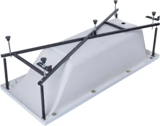 Акриловая ванна Aquanet Bright 347872 180x75 см с каркасом с фронтальной и боковой панелями