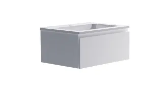 Тумба с раковиной Astra-Form Альфа 03060003+04010006 70 см белый матовый