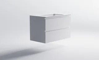 Тумба с раковиной Astra-Form Альфа 3060007+04010008 90 см белый матовый