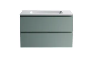 Тумба с раковиной Astra-Form Альфа 3060007ncss3005-b80g+04010008 90 см зелёный матовый