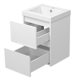 Подвесная тумба под раковину Misty Алиса 40см белый