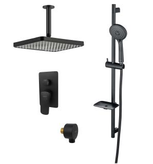 Душевой комплект Aquatek Вега AQ1075MB чёрный матовый