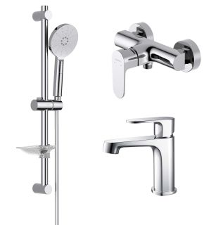 Комплект для ванны Aquatek Оберон AQ1231CR 3 в 1 AQ1210CR+AQ1260CR+AQ2014CR хром