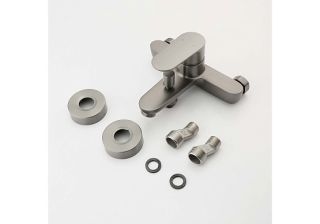 Смеситель для ванны Aquatek Ника AQ1840BGM оружейная сталь