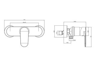 Смеситель для душа Aquatek Ника AQ1860CR хром