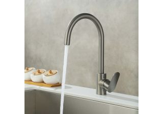 Смеситель для кухни Aquatek Ника AQ1882BGM оружейная сталь