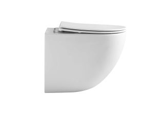 Унитаз Aquatek Гелиос AQ1993T-00 подвесной цвет Белый тонкое сиденье с механизмом плавного закрывания