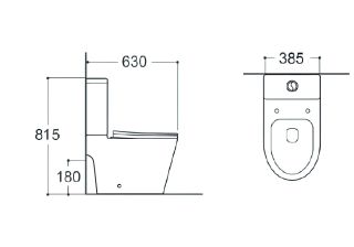 Унитаз-компакт Aquatek Вега AQ2904T-00 безободковый смыв торнадо
