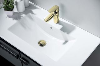 Донный клапан для раковины Aquatek AQ6002PG полированное золото