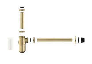 Сифон для раковины Aquatek AQ6014BG шлифованное золото