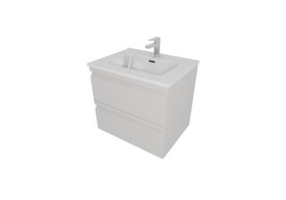 Тумба с раковиной Aquatek Вега AQ77060-LG 61 см серый туман