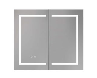 Зеркало-шкаф с подсветкой Aquatek AQ7804-MLC 80 см хром