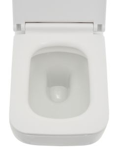 Подвесной унитаз AQUAme AQM2009 с крышкой-сиденьем белый глянцевый