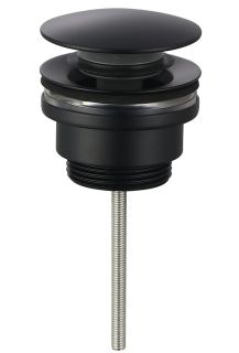 Донный клапан для раковины AQUAme AQM7003MB без перелива чёрный матовый