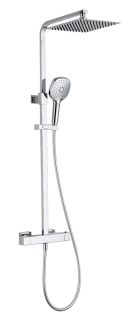 Душевая стойка AQUAme AQM8007CR с термостатом хром