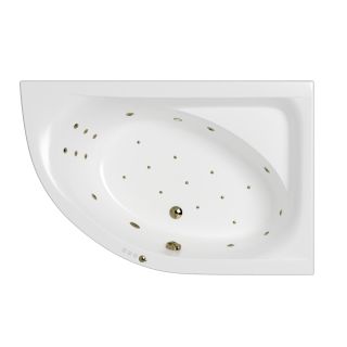 Гидромассажная ванна WHITECROSS Aquarella 0109.170110.100.ULTRA.BR правая 170x110 см Ultra бронза