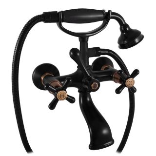 Смеситель для ванны Rav Slezak Morava Retro MK159.5/2CMATSM черный