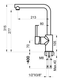Смеситель для кухни AZARIO EVANS AZ-152944316