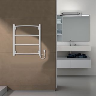 Полотенцесушитель электрический AZARIO VERONA AZ04856W 500/600 4 секции, диммер справа, белый