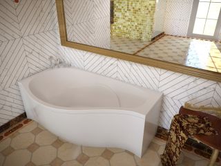 Экран фронтальный для ванны Эстет Gracia silk ФР-00014654 П 170см белый