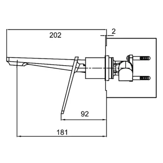 Смеситель для раковины Frap F1057-22 черный хром