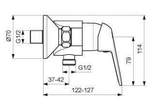 Смеситель Vidima Fine BA387AA для душа