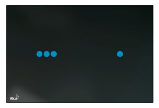 Кнопка управления AlcaPlast чёрная-стекло NIGHT LIGHT-3