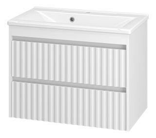 Подвесная тумба под раковину Brevita Balaton BAL-06075-01-01П2Я 75см белый